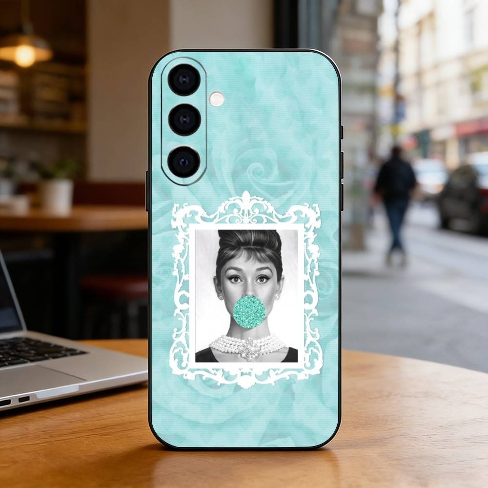 A-tiffanys Синий Чехол для Телефона Черный Силиконовый Мягкий Для Samsung Galaxy A73,A72,A71,A70,A53,A52,A51