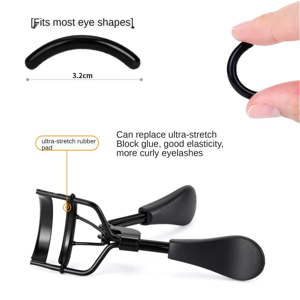 Удобные широкоугольные щипцы для завивки ресниц из нержавеющей стали, частичная завивка, аппликатор для ресниц с резиновой подушечкой, помощник для ресниц, косметический инструмент для укладки, макияж