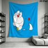 Doraemon'S Blue Adventure Tapestry Fashion Print Background Cloth Atmospheric Background Cloth Christmas Gift Homestay Soft Decoration Tapestry