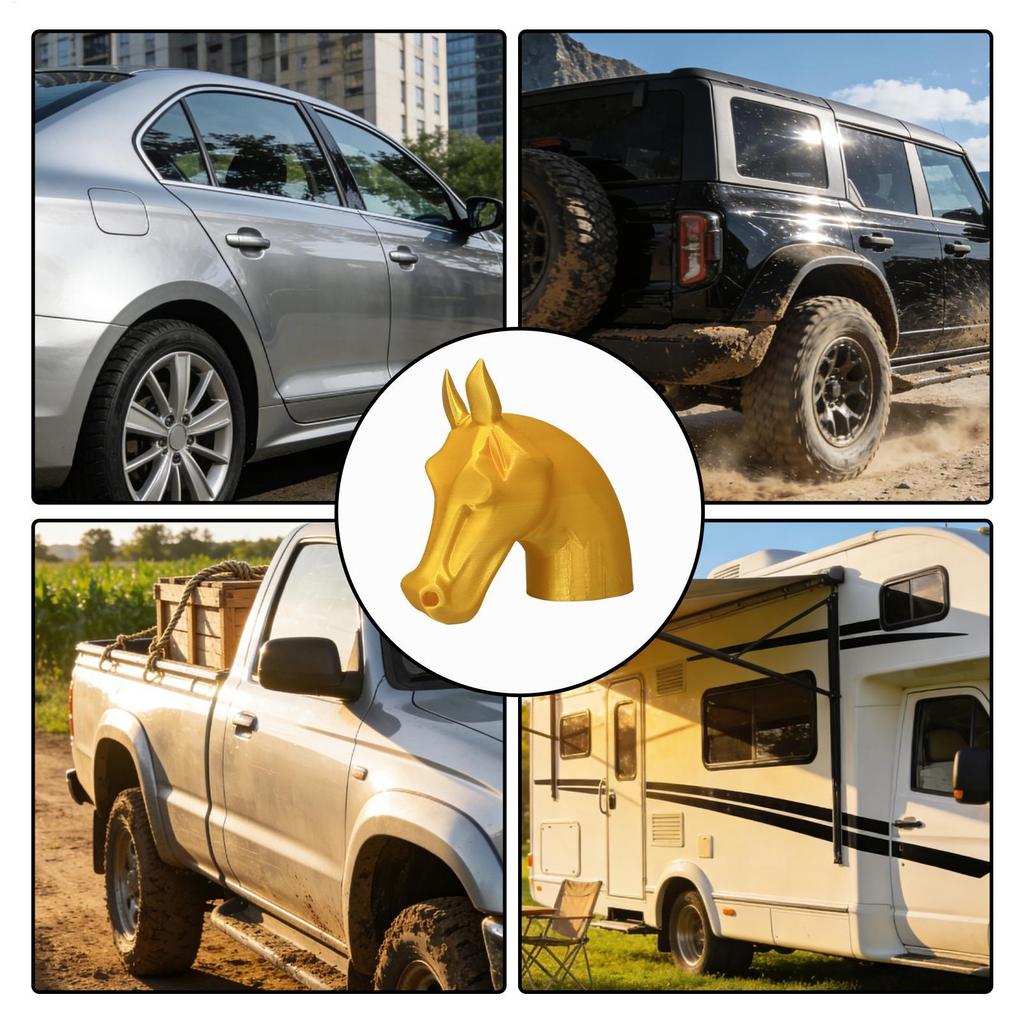 Funny Horse Head Cover Cap for Trailer Coupling Trailer Hitch Ball Cover Prevent Receiver Tube From Rusting