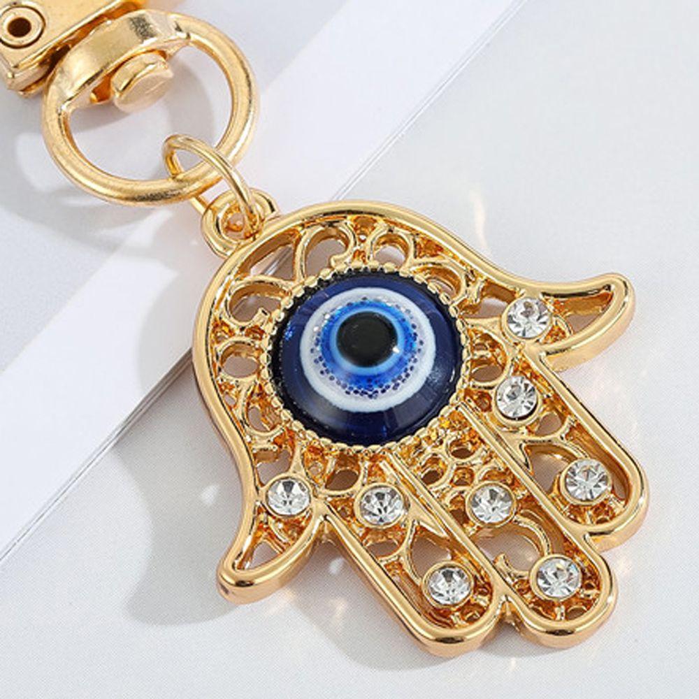 Key Ring Holder Bag Pendant Evil Eye Keychain Buddha Hand Keychains Hamsa Hand Keyring Amulet