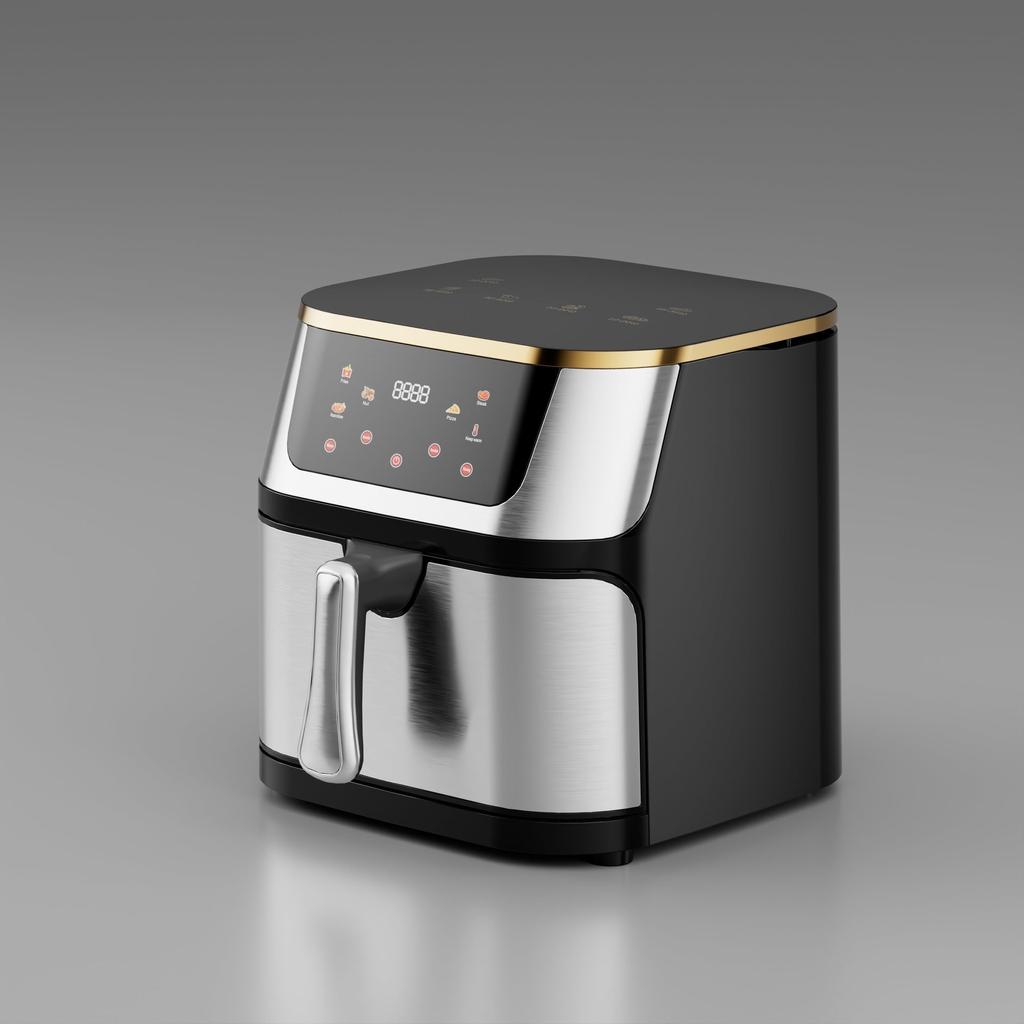 Фритюрница Visual Air Fryer 10L бытовая, большая вместимость, многофункциональная, нержавеющая сталь