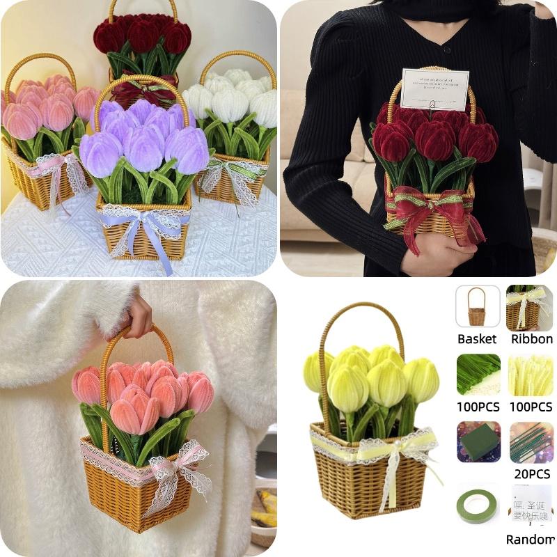 Marigold Tulip Material Pack With Basket For Cryptic Twisted Stick Hair Root Hair Strips