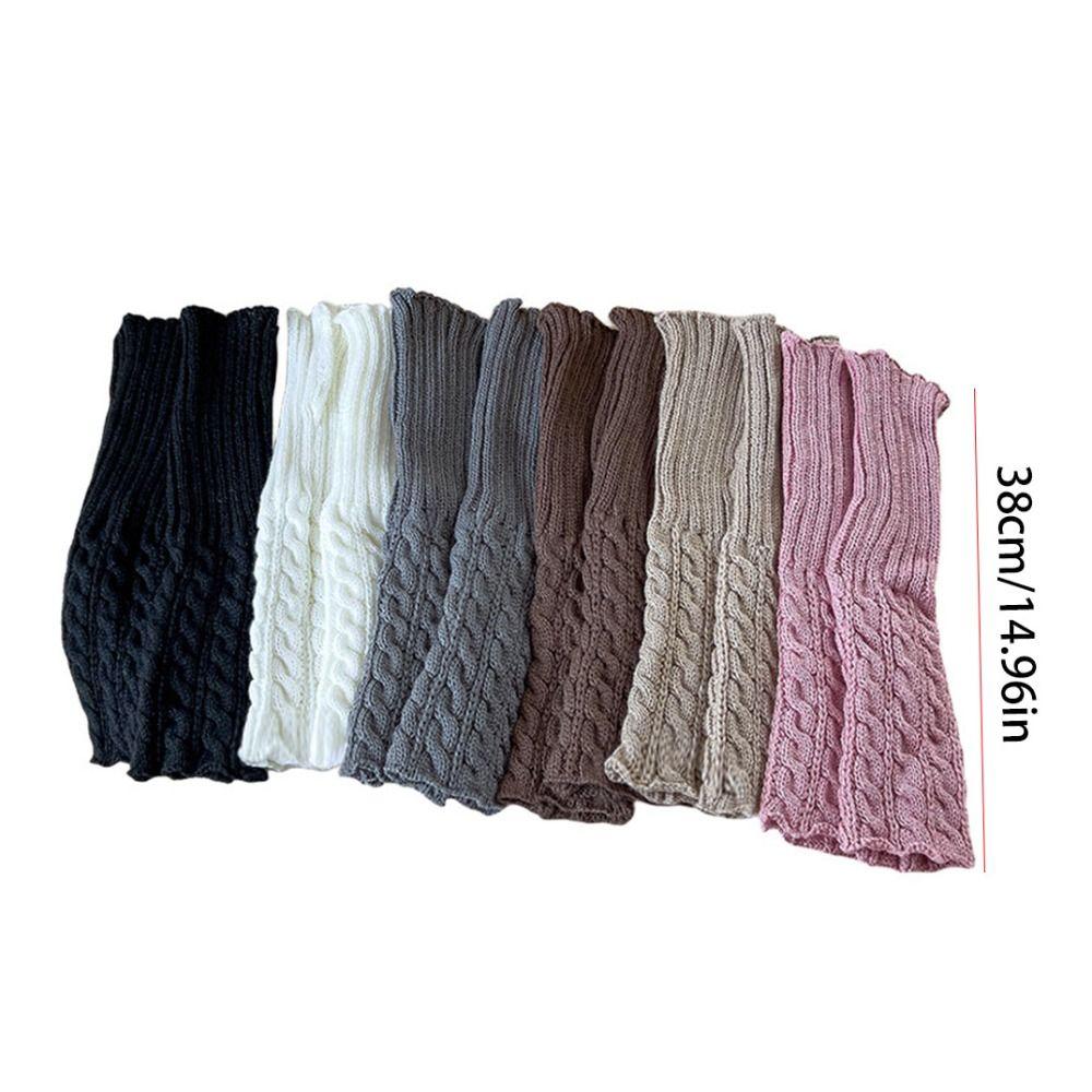 Japanese Style Knitted Leg Cover JK Ballet Guards Socks Children's Twist Leg Warmers  Autumn/Winter