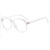 Unisex Large Frame Square Plain Glasses Optical Spectacle Anti Blue Light Computer Glasses Myopia Glasses Nearsighted Eyewear -1