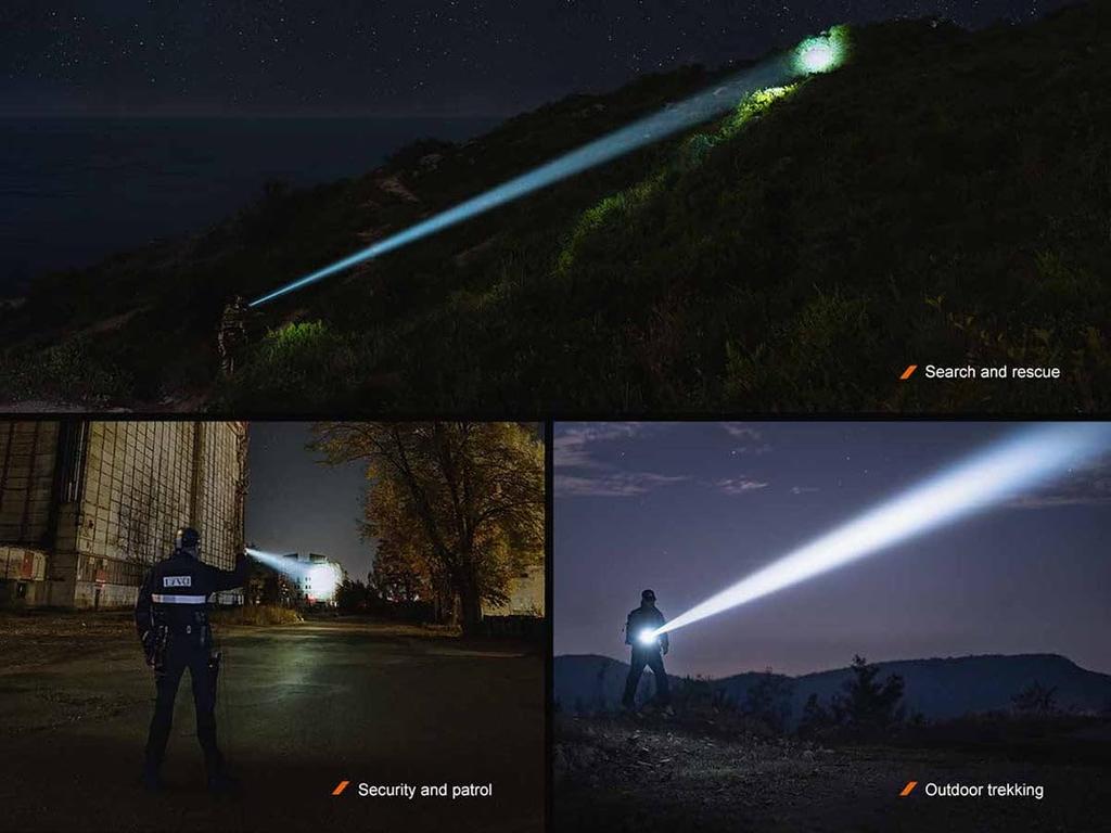 Fenix TK30R Maximum Beam Distance IP68 Waterproof and Class 1 Laser Flashlight, LEP, 1500m, Dustproof, USB-C Rechargeable,