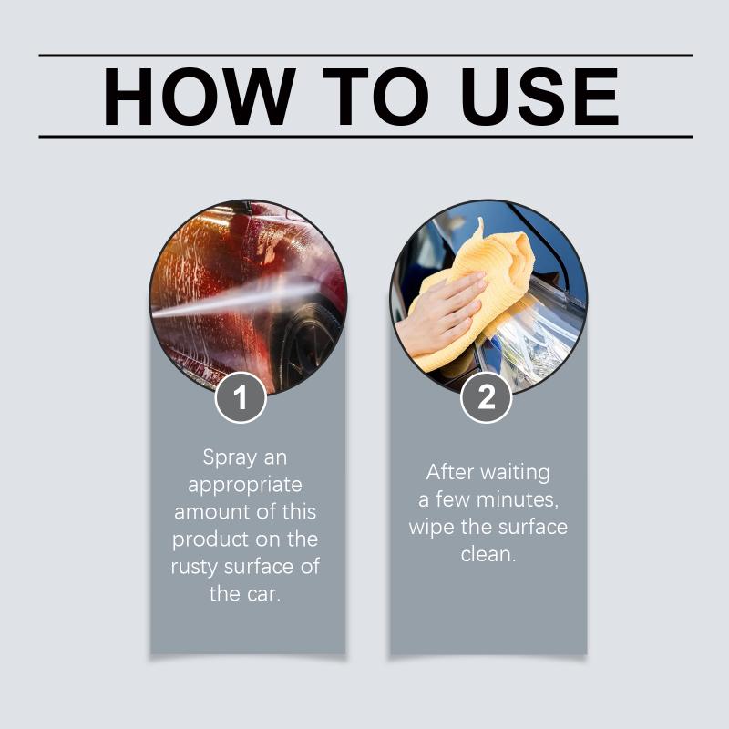 Auto Rust Remover Advanced Metal Restorer for Car Paint Fast Rust Dissolving and Corrosion Resistance