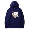 Peach And Goma Cartoon Print Men/Women Hoodie Casual Oversized Pullover Popular Sweatshirt Fashion Trend Unisex Clothing