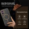For Motorola Moto G55 5G Phone Case Carbon Fiber Textured Electroplated TPU Back Cover