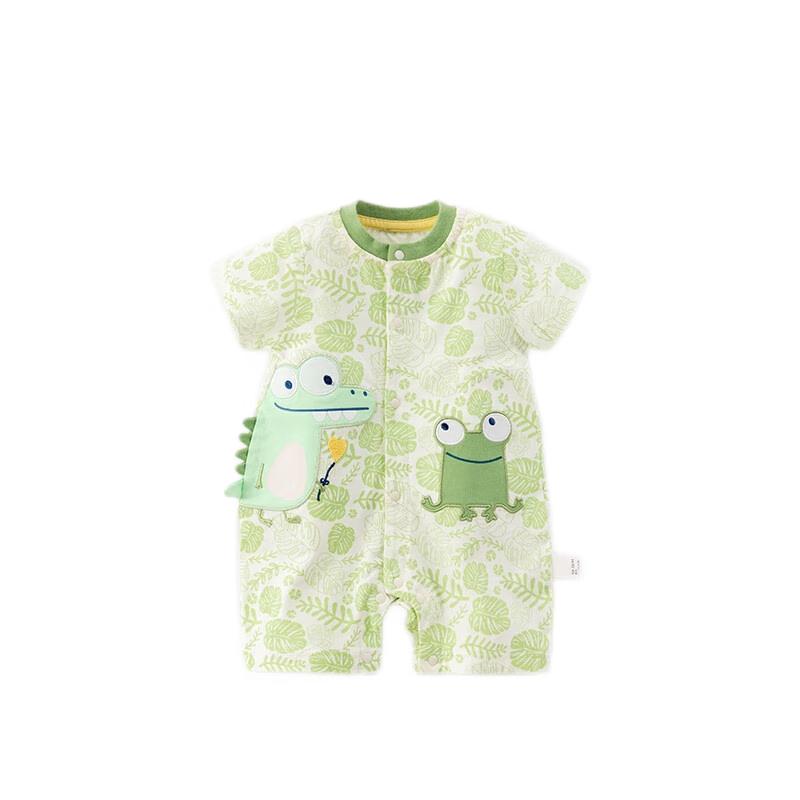 Happy Bear Baby Summer Thin Short Sleeve Romper