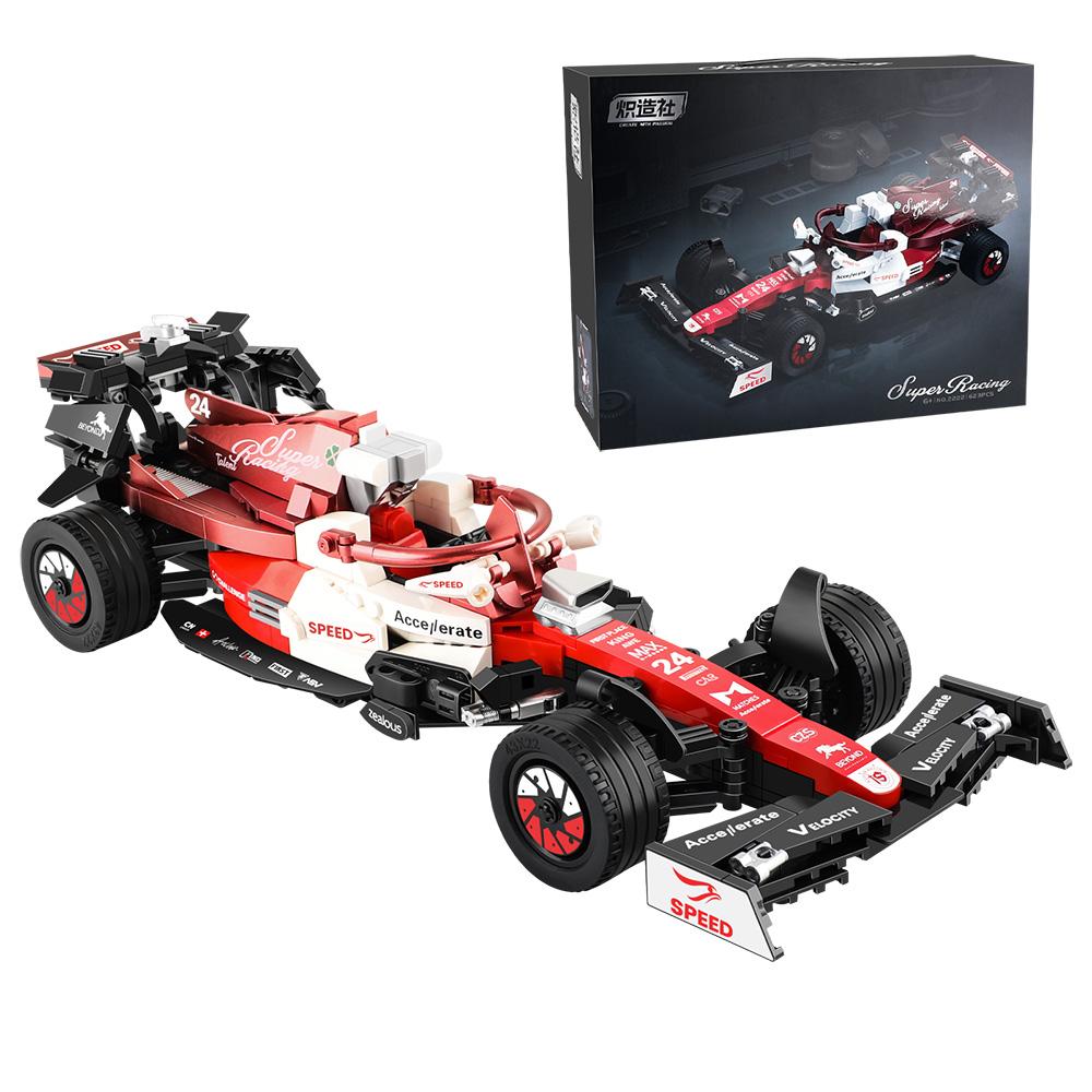 Нетоксичный 623 шт. 1:24 Технических Знаменитых Гоночных Автомобиля Формулы-1 Строительные Детали Модели Городской Транспорт Крутые Модели Автомобилей Наборы Игрушек Праздничные Подарки для Взрослых