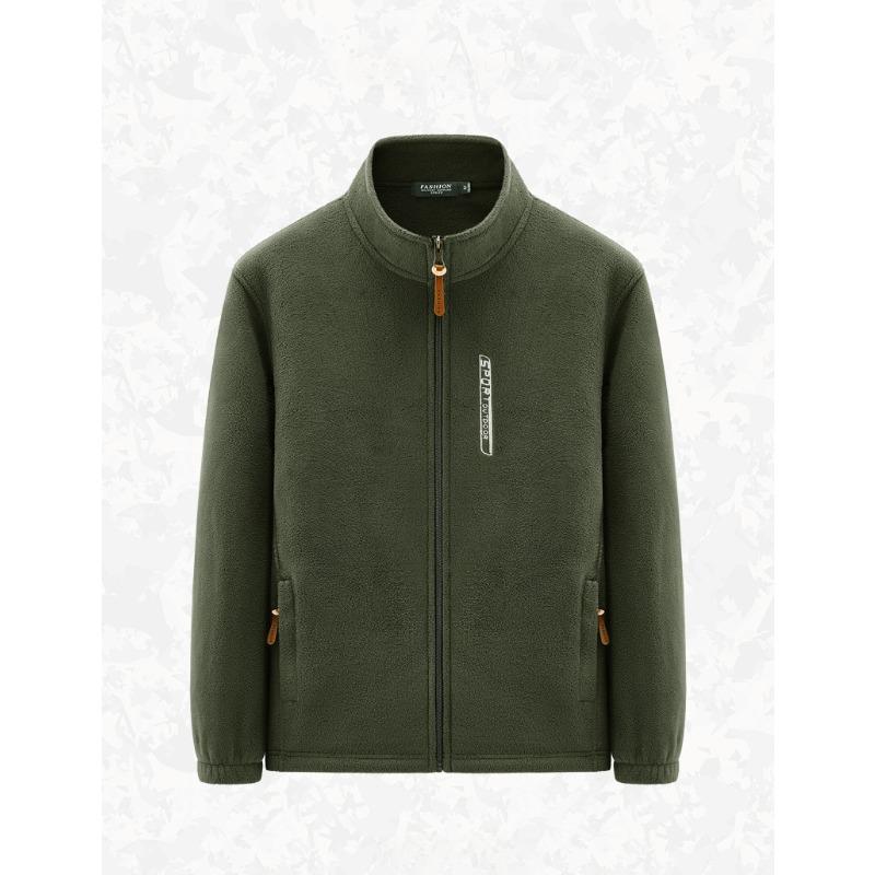 Мужской спортивный топ с воротником-стойкой, ветрозащитный теплый кардиган с длинными рукавами, мужское пальто