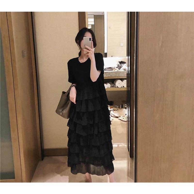 Платья-футболки больших размеров Женские хлопковые платья Свободные пляжные повседневные женские однотонные платья с круглым вырезом Узкие мягкие однотонные платья