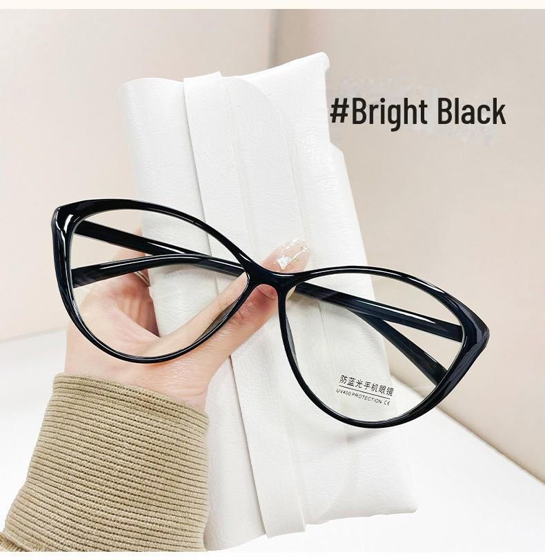 Очки Xiaohongshu Cat-Eye Anti-Blue Light для женщин: Стиль колледжа с металлическими петлями