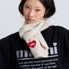 macni LOVE M KNIT MUFFLER IVORY