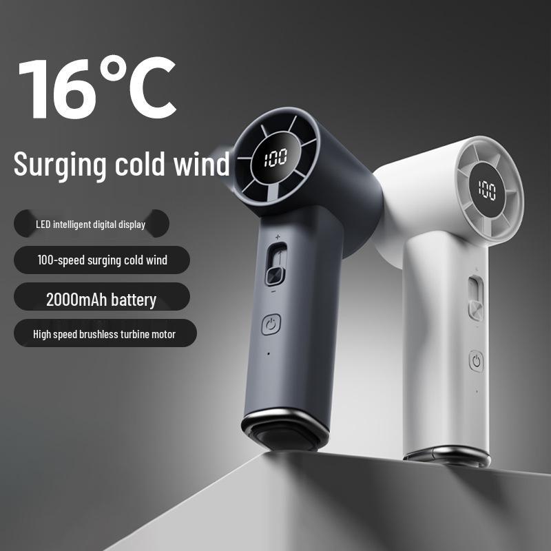 New Pocket-Sized USB Rechargeable High-Speed Carabiner Fan