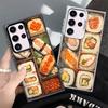 Delicious Sushi Bento Soft Phone Case for Samsung Galaxy S24 S25 FE S26 Edge S23 Ultra S22 Plus S21 + Shockproof Cover Back Shel
