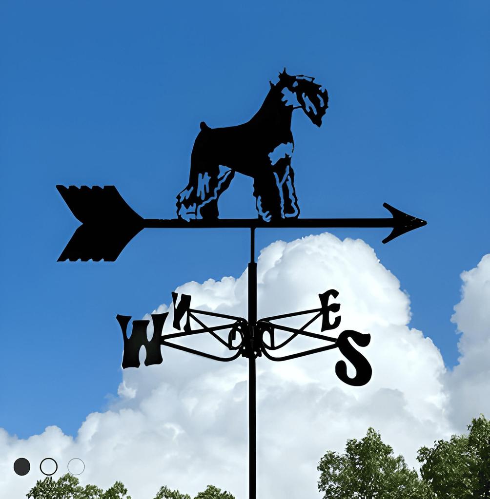 Декоративный железный флюгер - наружное украшение для металлической крыши