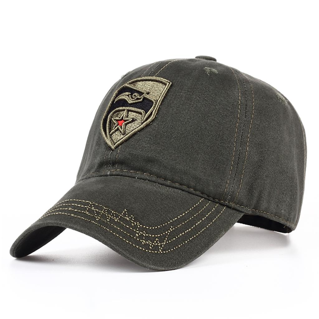 Модная вышитая мужская бейсбольная кепка военная тренировочная солнцезащитная кепка уличный камуфляж армейские кепки гольф-шляпы