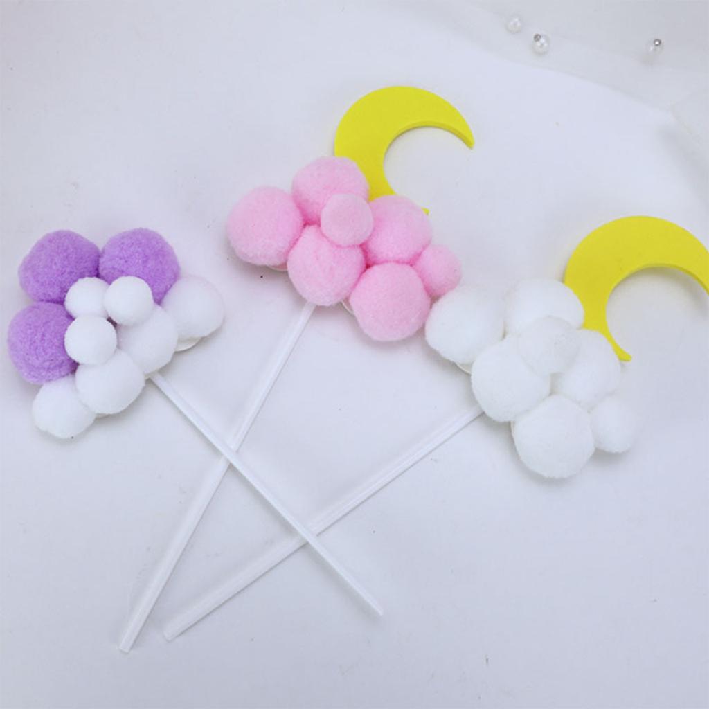 Beautiful Clouds Cake Topper For Birthday Party Decor Cake Decoration Happy Birthday Cupcake