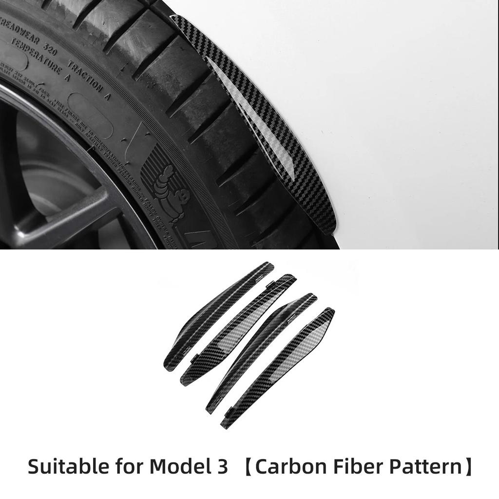 LUCKEASY For Tesla Model 3 -2023 Car Mudflaps Model Y Mud Flaps Car Exterior Accessories Front Rear Fender Protective Fender