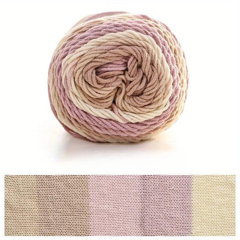 6pcs Gradient Chunky Yarn for Cushions Acrylic Yarn Bundle (600g) - Extra Thick Multicolor Ombre Crochet Yarn for Pillow Covers DIY Knitting Projects