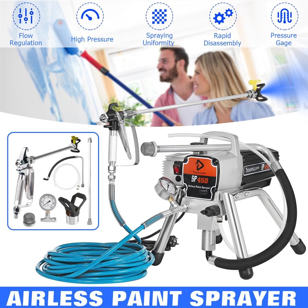 1300 Вт 450E безвоздушный распылитель высокого давления, безвоздушный распылитель, настенный распылитель краски, окрасочный станок, комплекты распылителей краски