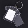 5Pcs Transparent Blank Insert Photo Picture Frame Keyring Key Chain Diy Gifts