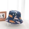 Cartoon Printed Baby Bucket Hat Spring Summer Panama Hat For Kids Sun Hat Soft Cotton Children Boys Girls Beach Cap