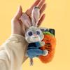 12cm Classic Anime Genuine Zootopia Plush Keychains Small Pendant Bag Hangings Christmas Birthday Gifts For Kids
