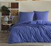 Parure de lit - UNI - Bleu - 140x200 - 1 housse de couette - 1 taie d'oreiller