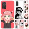 Милый чехол для телефона Spy Family Аня для Xiaomi Redmi Note 15 14 14S 13 12S 12 Pro 11S 11 Plus 11T 11E 10S Мягкий чехол-накладка Красный