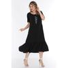 Женское платье больших размеров Schk, черное 1569