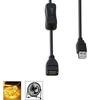 Удобный удлинительный кабель USB (папа-мама) с кнопочными переключателями, поддержка питания для светодиодных лент и USB-вентилятора
