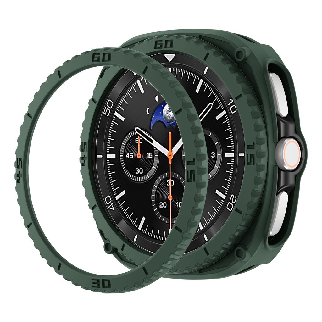 PC Case+Scale Protective ring For Samsung galaxy watch 8 classic 46mm Accessories Hollow Bumper For galaxy watch 8 classic cover