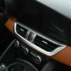 Для Alfa Romeo Giulia Stelvio 2017 2018 ABS углеродное волокно салон автомобиля центральная консоль кондиционер вентиляционная рамка отделка