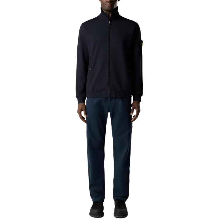 STONE ISLAND Молния Однотонная Куртка с Длинным Рукавом и Воротником-стойкой Мужские куртки L1S156100033S0060-V0020