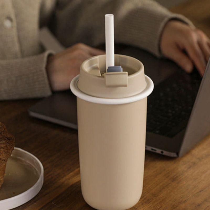 MOSH Moshu Latte Straw Tumbler 480ml Matte 3Col