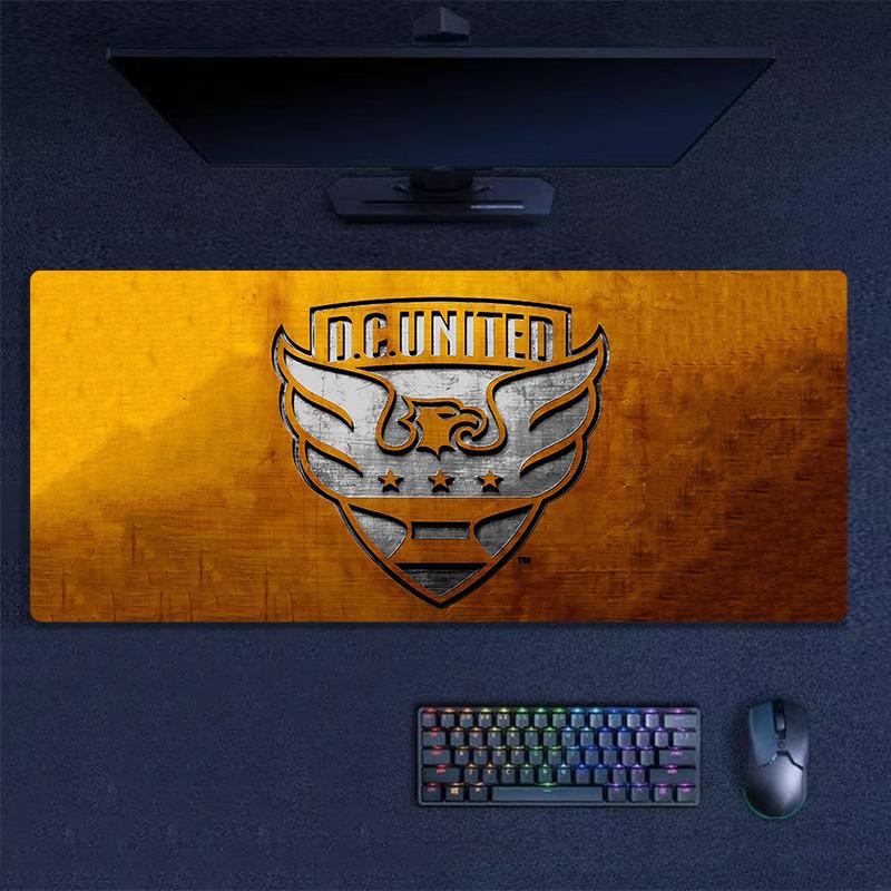 D.C. United Print Cushion Non-slip Laptop Tablet Big Mousepad XXL Mat Mini PC Playmat With Lock edge