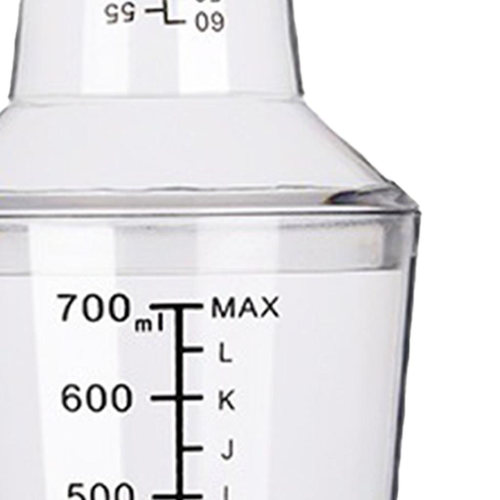 Набор шейкеров для коктейлей со шкалой 700 мл ПК, устойчивый к холоду и жаре, барменский миксер, инструмент для магазина молочного чая