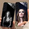 Чехол для мобильного телефона Anne Hathaway для Samsung Galaxy S26 S25 S24 S23 S22 S21 S20 Note20 Plus FE Ultra Стеклянный Цветной Чехол Красивый
