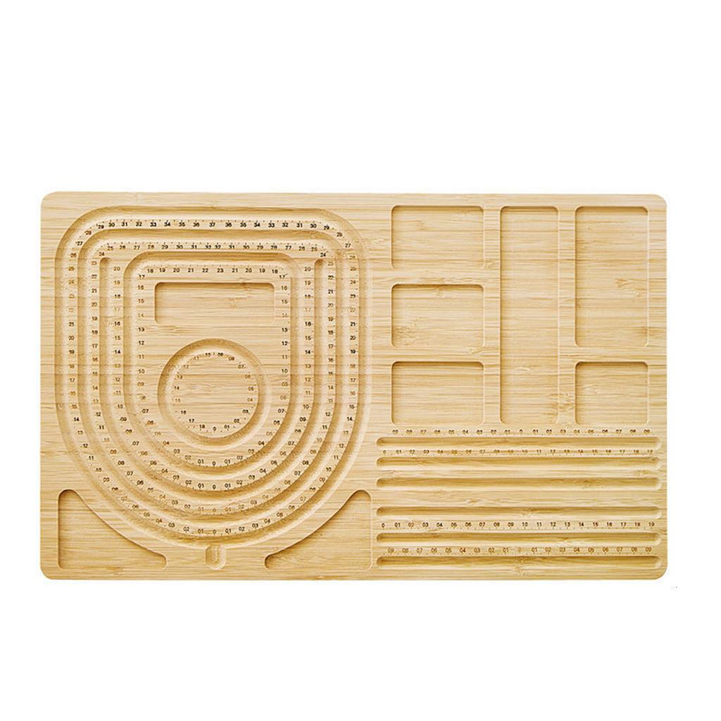 Доска-бисерница из массива дерева для DIY браслетов, ожерелий, бисероплетения, изготовления ювелирных изделий, органайзер-лоток, инструмент для рукоделия и измерения, аксессуары