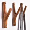 Solid Wood, Creative Tree Branch Hooks, Punched Holes, Vintage Wooden Branches, Entrance Wooden Decorations, Wall Hanging, Clothes Hooks, Hat Hooks