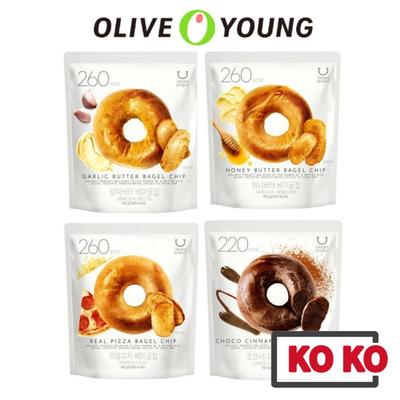 Olive Young Чипсы из бублика 60г (4 вкуса) / Чесночное масло / Медовое масло / Настоящая пицца / Шоколад с корицей / Корейские чипсы