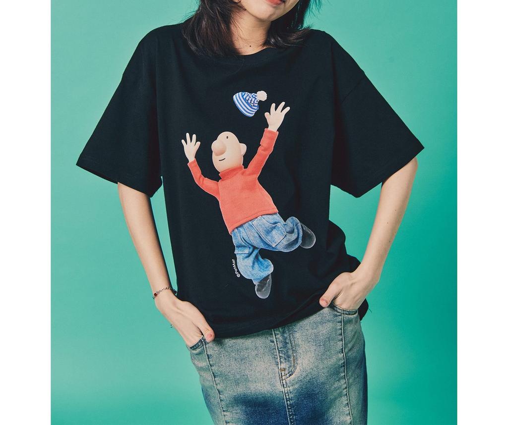 Fashion Trend Short Sleeve Anime Character Printing Pattern T-Shirt Crew Neck Top Casual Loose Streetwear Unisex Sports T Shirts