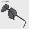 Поляризованные солнцезащитные очки Мужские металлические очки Очки-ноги Очки-жабы Очки для вождения Ретро-очки с большой оправой