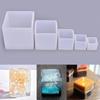 1Pcs Cube Shape Candle Silicone Mold DIY Gypsum Plaster Crafts Mould Square