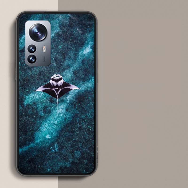 Fish Cool Manta Ray Phone Case For Redmi Note 13 Pro Plus 14 Pro+ 12S 12 11S 11T 11E 11 10S 10 9S 9 Xiaomi Capa TPU
