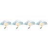 4Pcs Multicolor Bamboo Folding Fan Traditional Chinese Fan for Decor