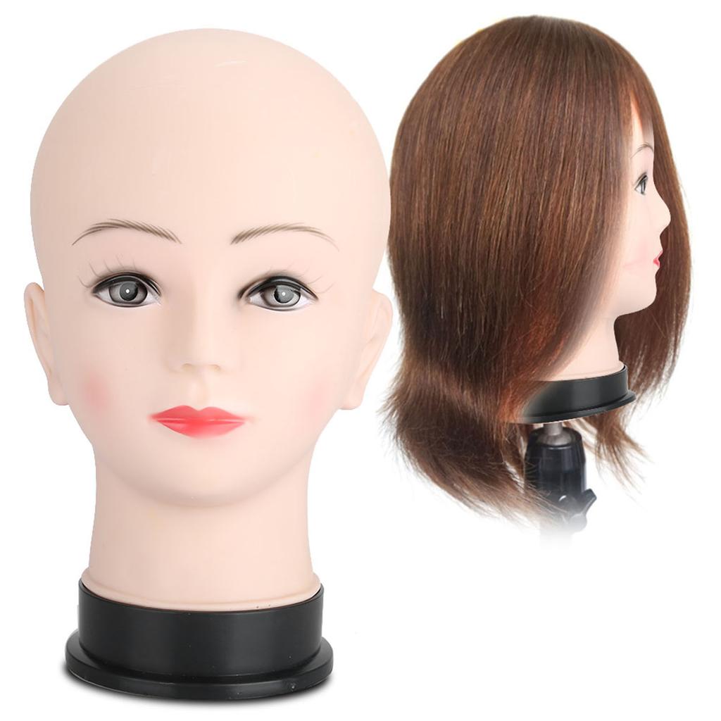 Soft Mannequin Head Massage Makeup Practice Head Model Cosmetology Training Wig Hat Display